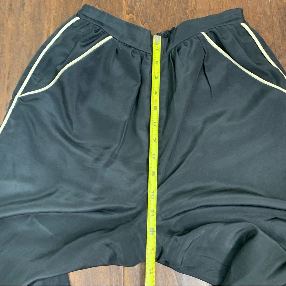 Vintage Wallis Black Slouchy Silky Joggers G320 - Picture 9 of 10